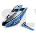 BLH3318A  	 Blade Nano CP X Complete Blue Canopy w/Vertical Fin 